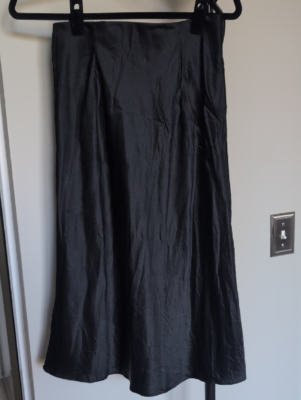 Quince 100% Washable Silk Midi Skirt Black S - Picture 6 of 7